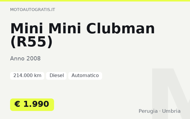 Mini Mini Clubman (R55)