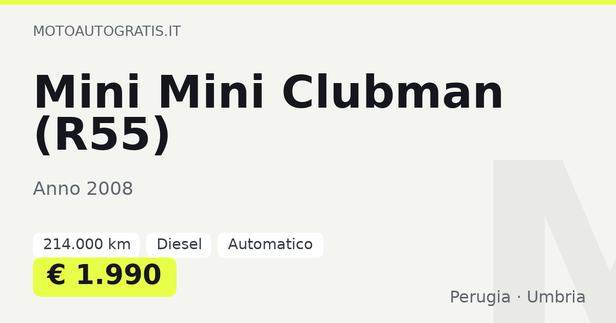 Mini Mini Clubman (R55)
