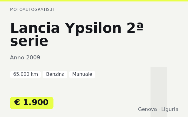 Lancia Ypsilon 2ª serie