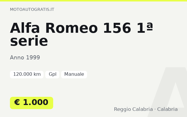 Alfa Romeo 156 1ª serie