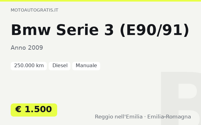 Bmw Serie 3 (E90/91)