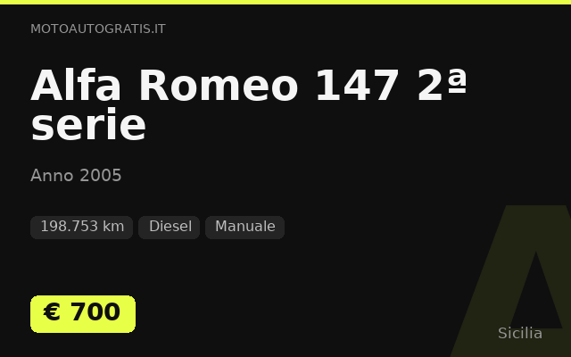 Alfa Romeo 147 2ª serie