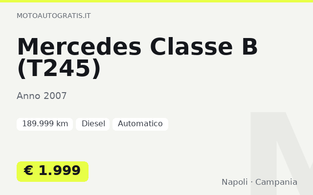 Mercedes Classe B (T245)