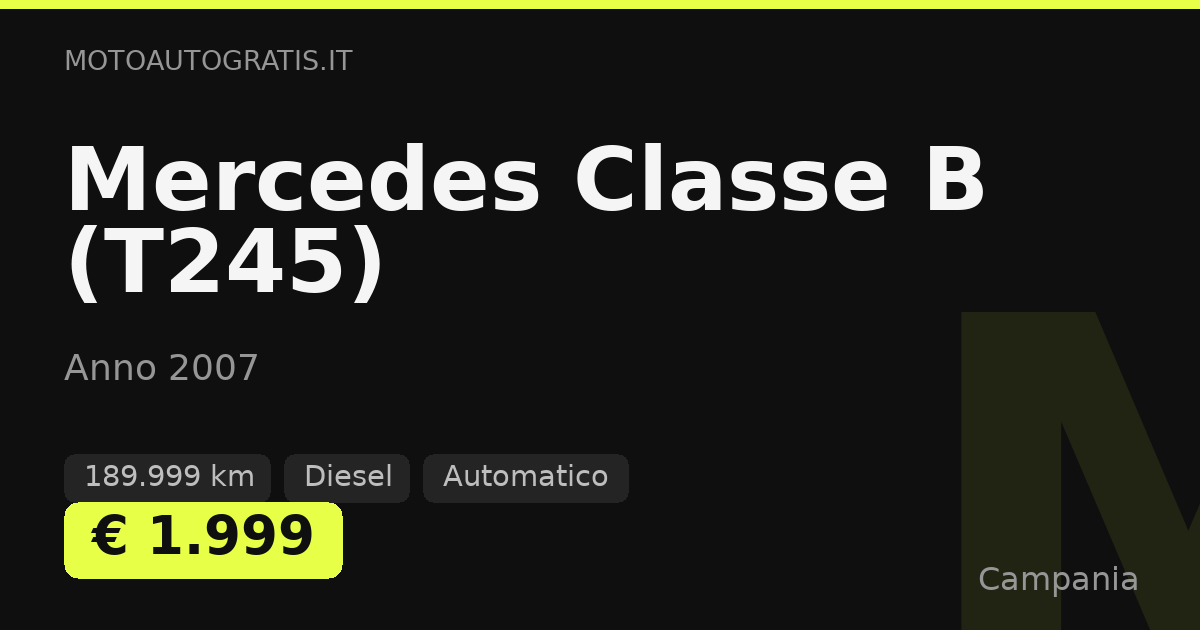 Mercedes Classe B (T245)