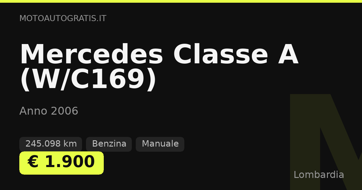 Mercedes Classe A (W/C169)