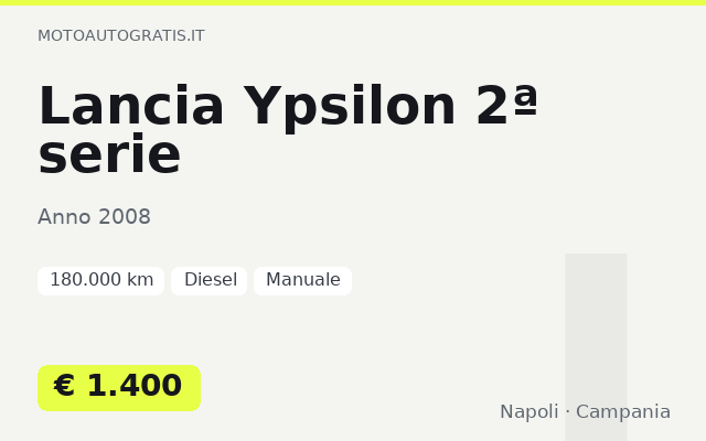 Lancia Ypsilon 2ª serie