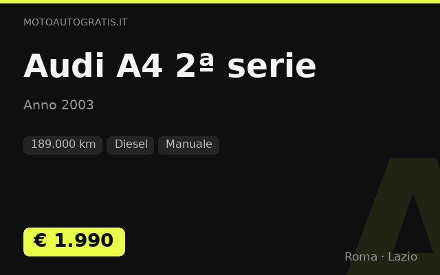 Audi A4 2ª serie