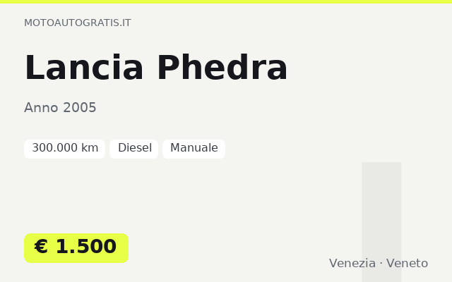 Lancia Phedra
