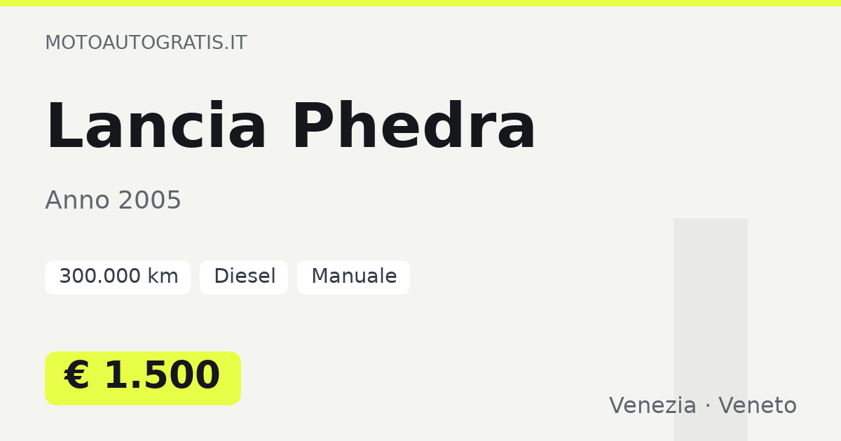 Lancia Phedra