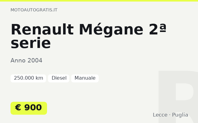 Renault Mégane 2ª serie