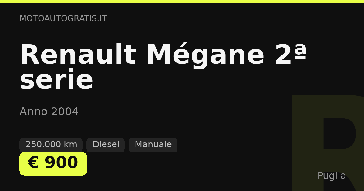Renault Mégane 2ª serie