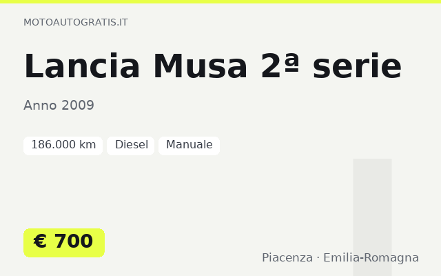 Lancia Musa 2ª serie