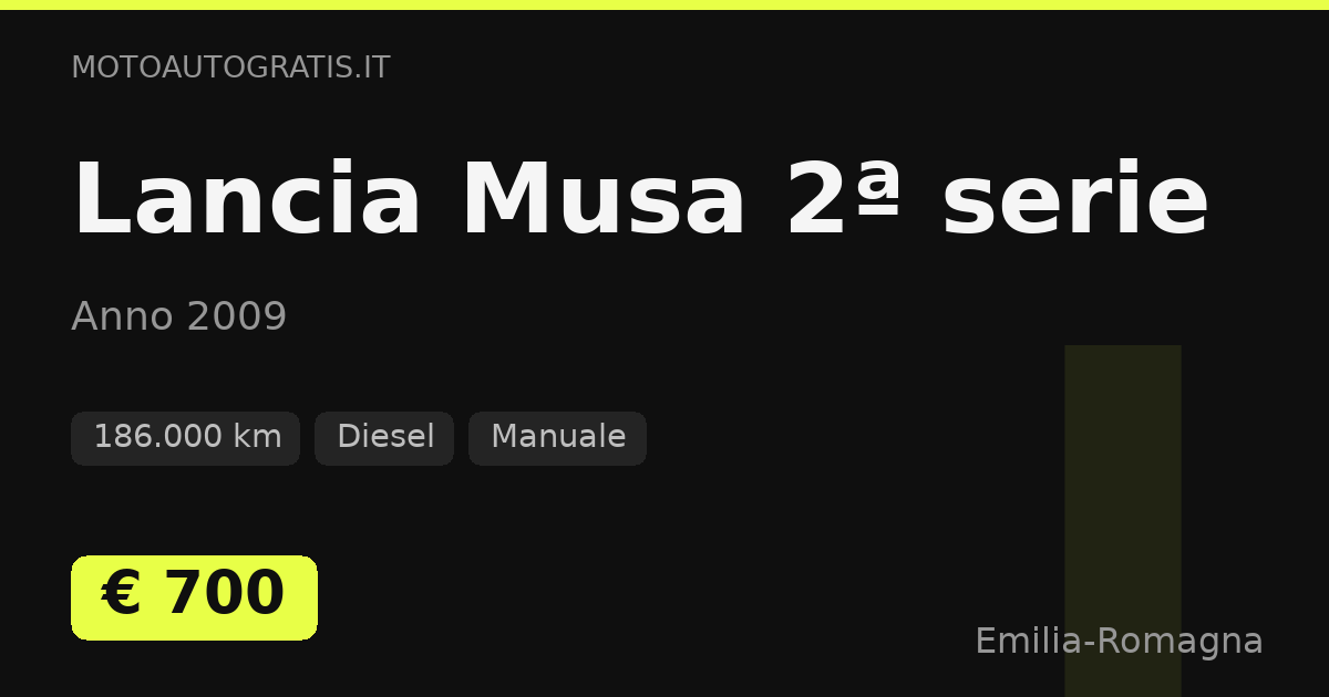 Lancia Musa 2ª serie