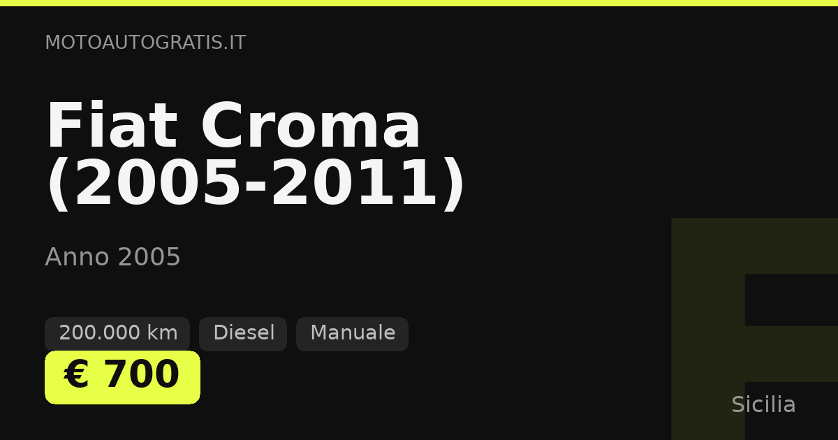 Fiat Croma (2005-2011)