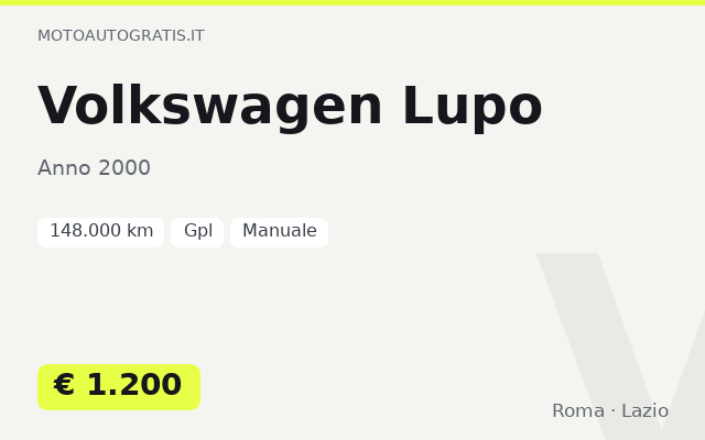 Volkswagen Lupo
