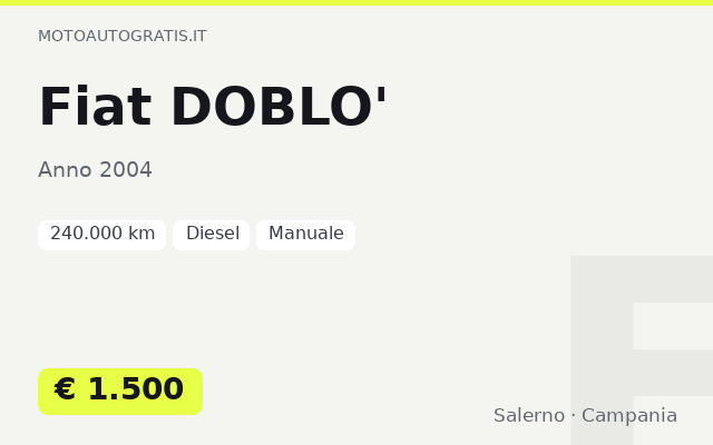 Fiat DOBLO'