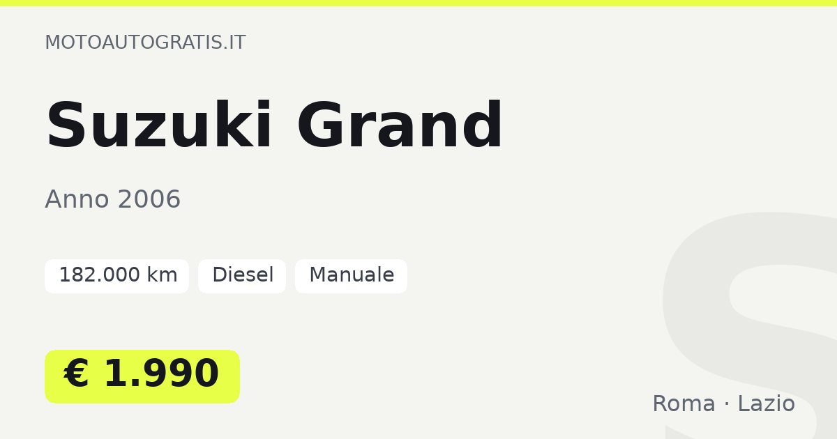 Suzuki Grand