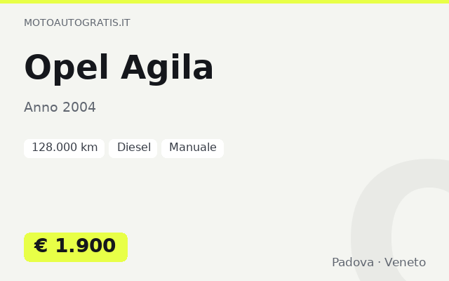Opel Agila