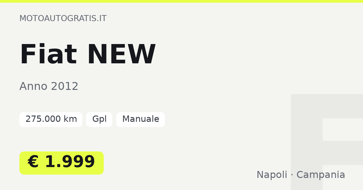 Fiat NEW
