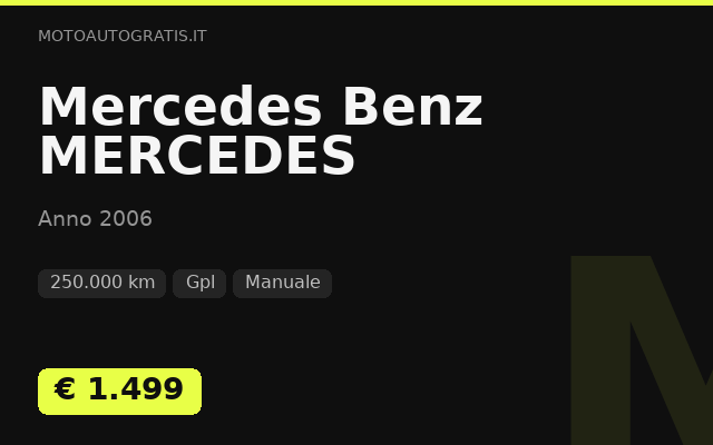 Mercedes Benz MERCEDES