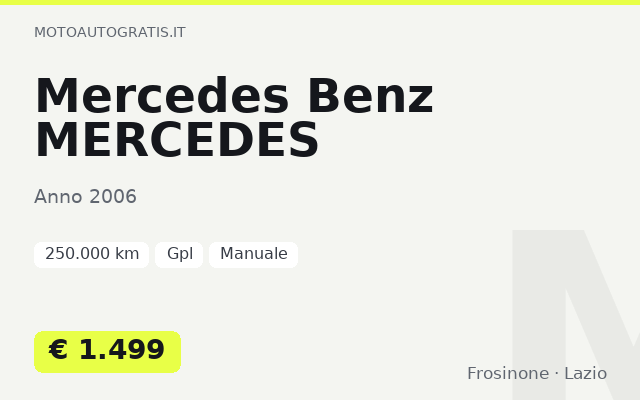 Mercedes Benz MERCEDES