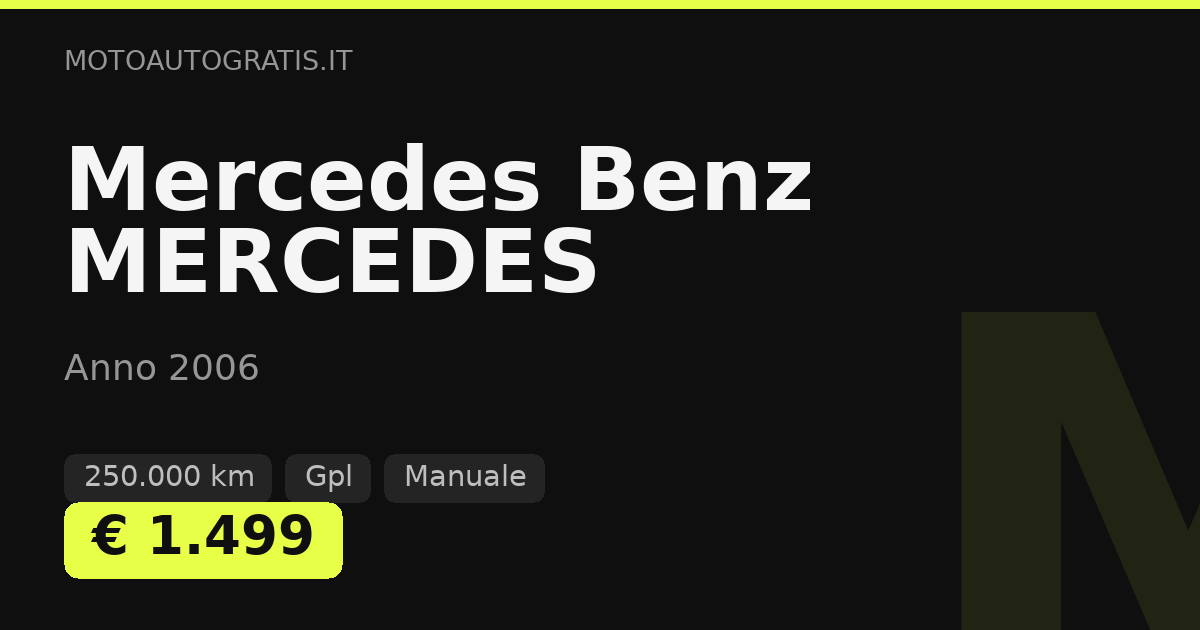 Mercedes Benz MERCEDES
