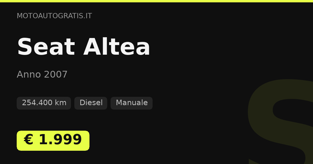 Seat Altea