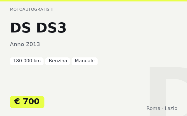DS DS3