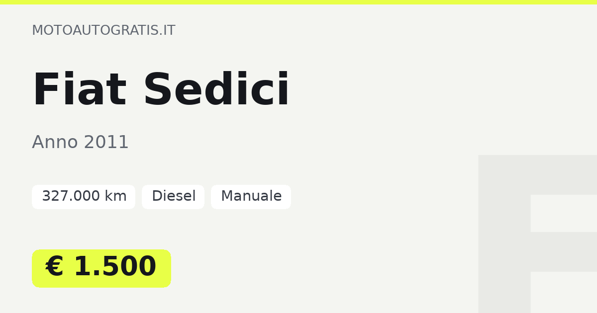 Fiat Sedici