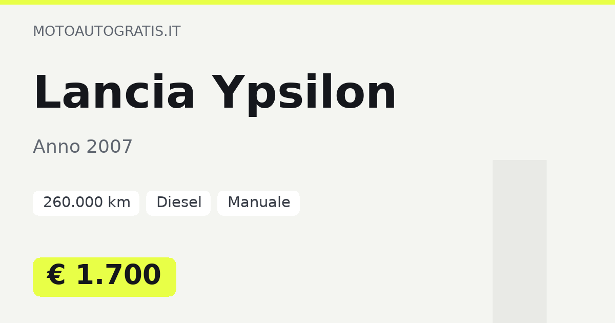 Lancia Ypsilon