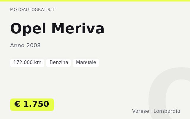 Opel Meriva