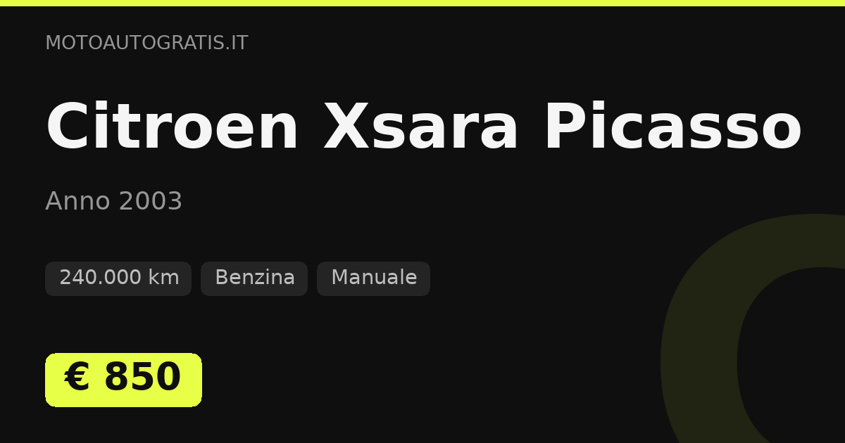 Citroen Xsara Picasso