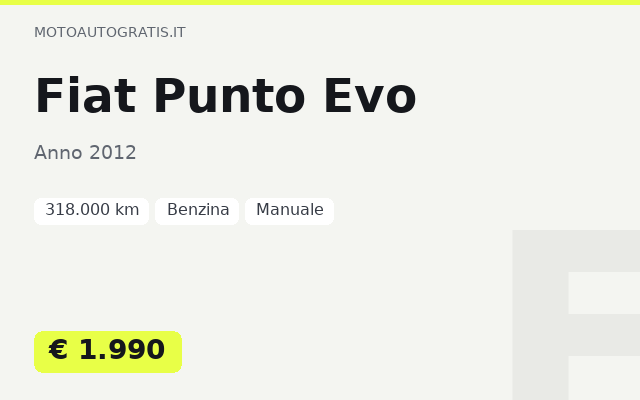 Fiat Punto Evo