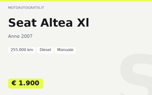 Seat Altea Xl