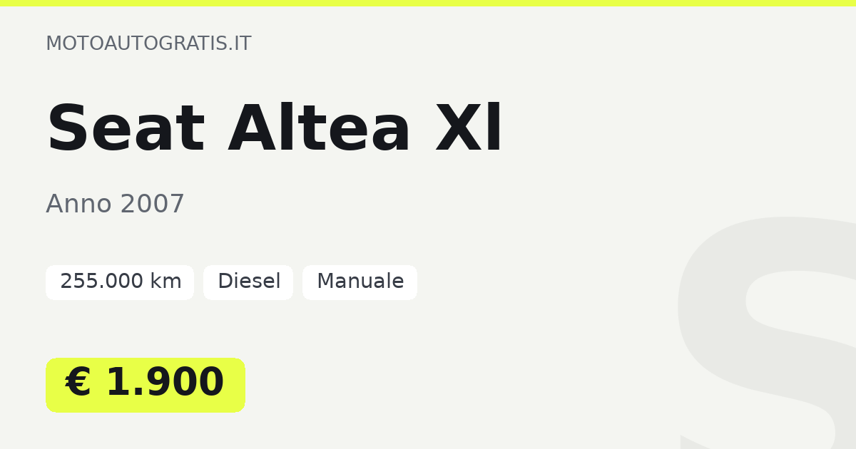 Seat Altea Xl