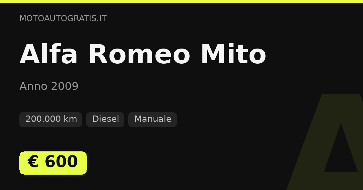 Alfa Romeo Mito