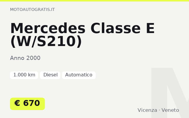 Mercedes Classe E (W/S210)