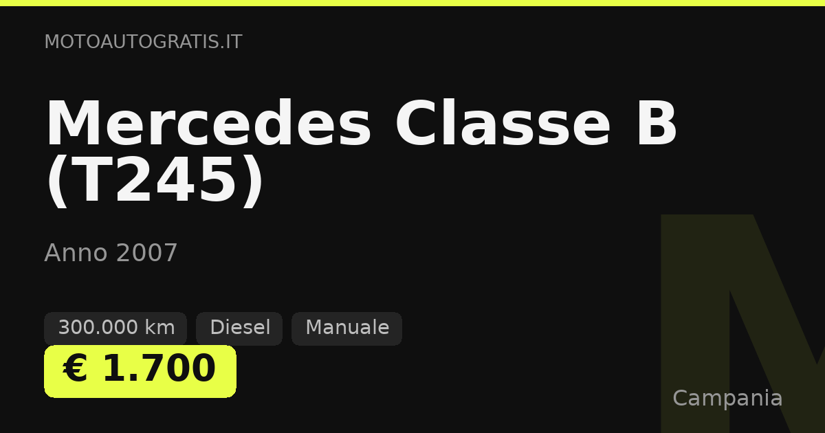 Mercedes Classe B (T245)