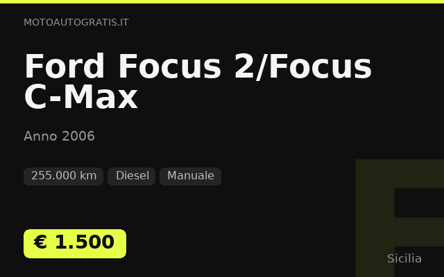 Ford Focus 2/Focus C-Max