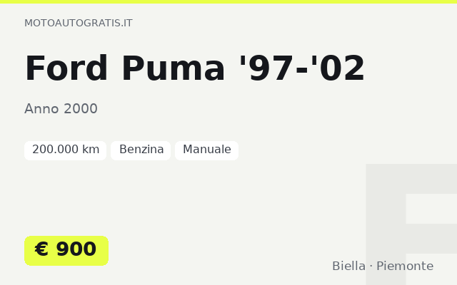 Ford Puma '97-'02