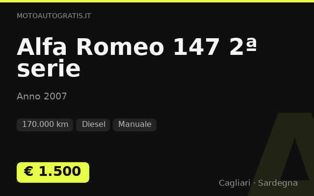 Alfa Romeo 147 2ª serie