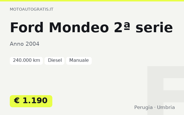 Ford Mondeo 2ª serie