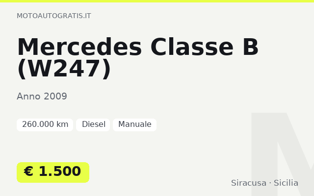 Mercedes Classe B (W247)