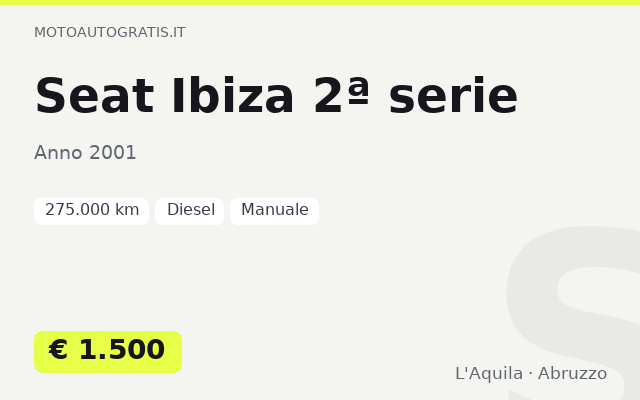 Seat Ibiza 2ª serie