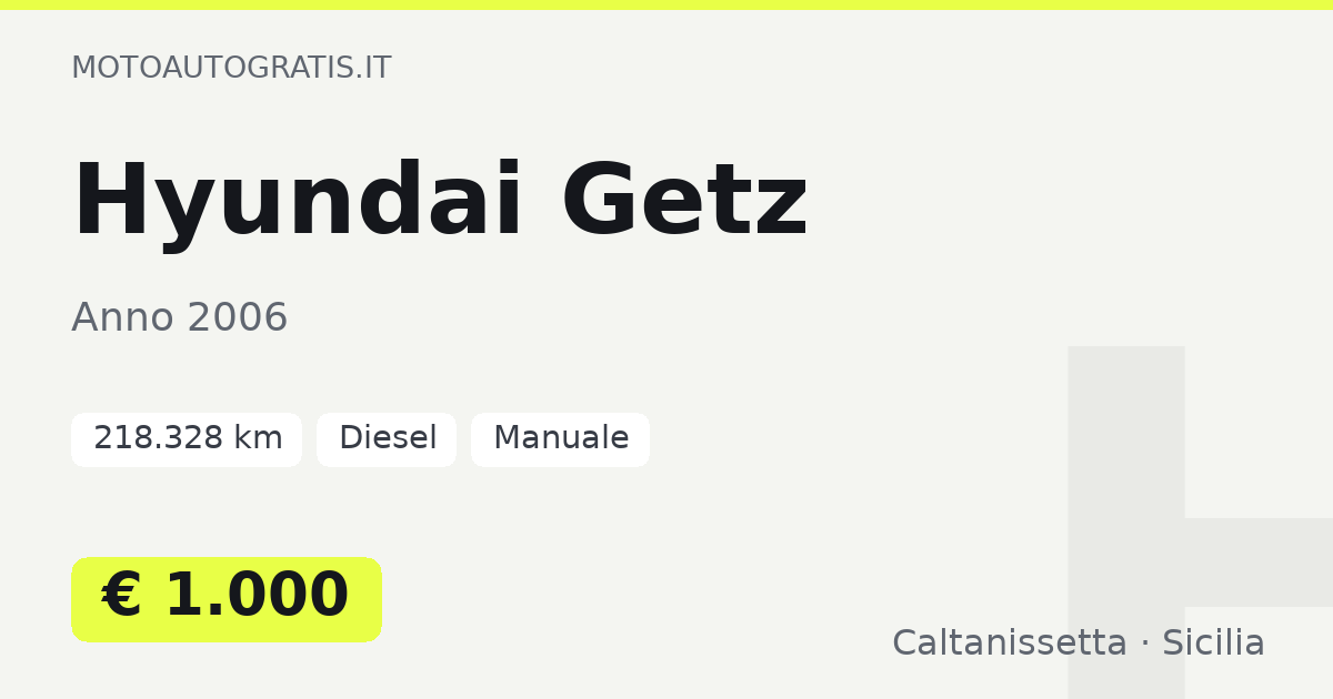 Hyundai Getz
