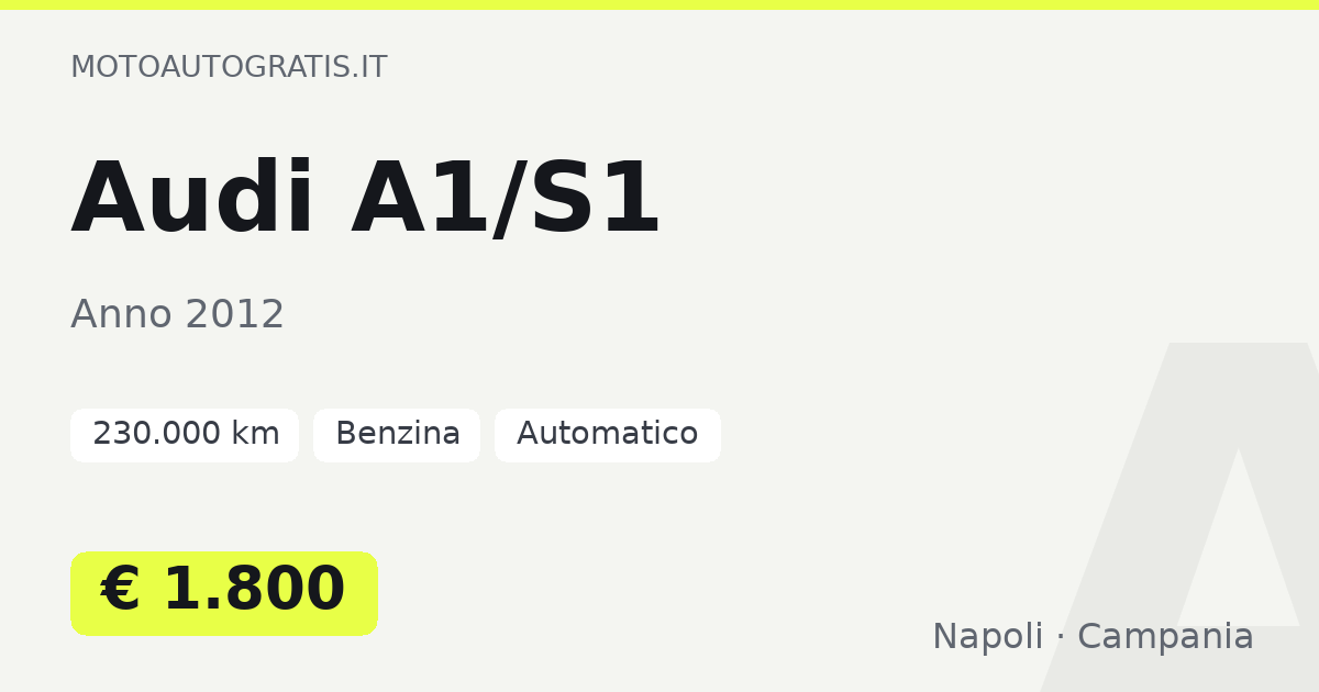 Audi A1/S1