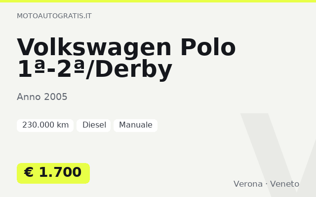 Volkswagen Polo 1ª-2ª/Derby