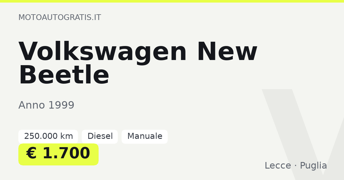 Volkswagen New Beetle
