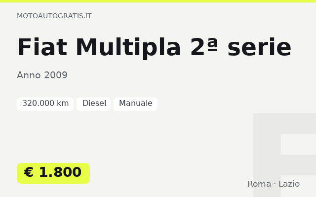 Fiat Multipla 2ª serie