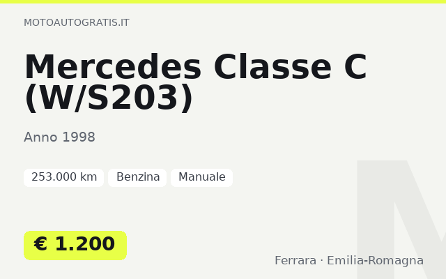 Mercedes Classe C (W/S203)